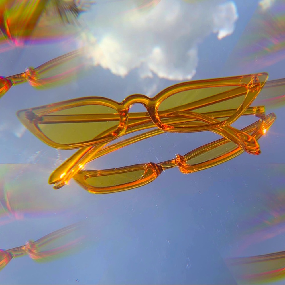 Orange/Yellow Cateye Sunglasses☀︎︎